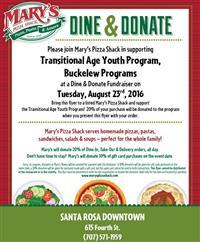 Dine and Donate TAY Sonoma